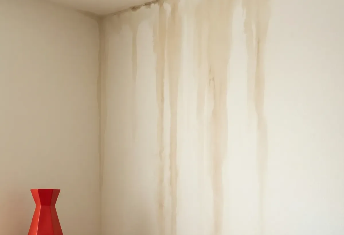 Penetrating damp coming through an external wall